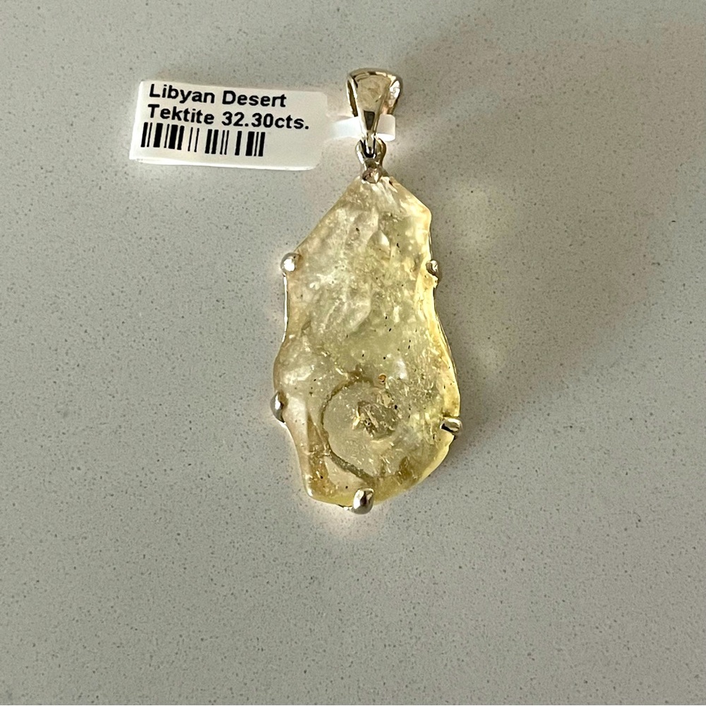 One of a kind Libyan Desert Tektite Pendant
